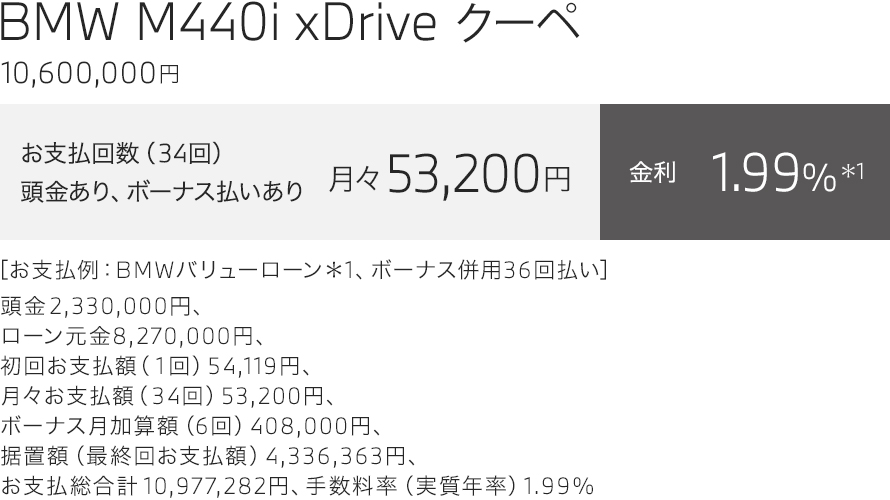 2 ACTIVE TOURER　支払例